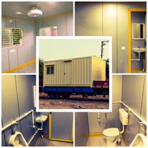 Portable weigh bridge office cabin